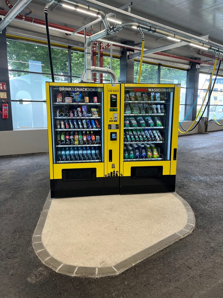 Verkaufsautomaten für Waschparks von Easy Vending